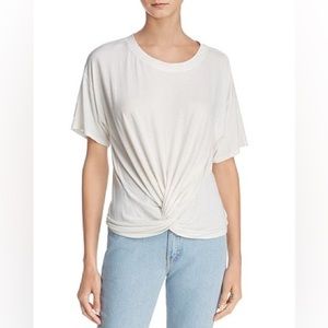 Joie Kumie twist tee cream size medium good condition no visible stains